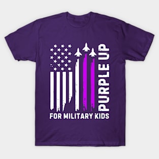 Purple Up For Military Kids Military Child Month T-Shirt